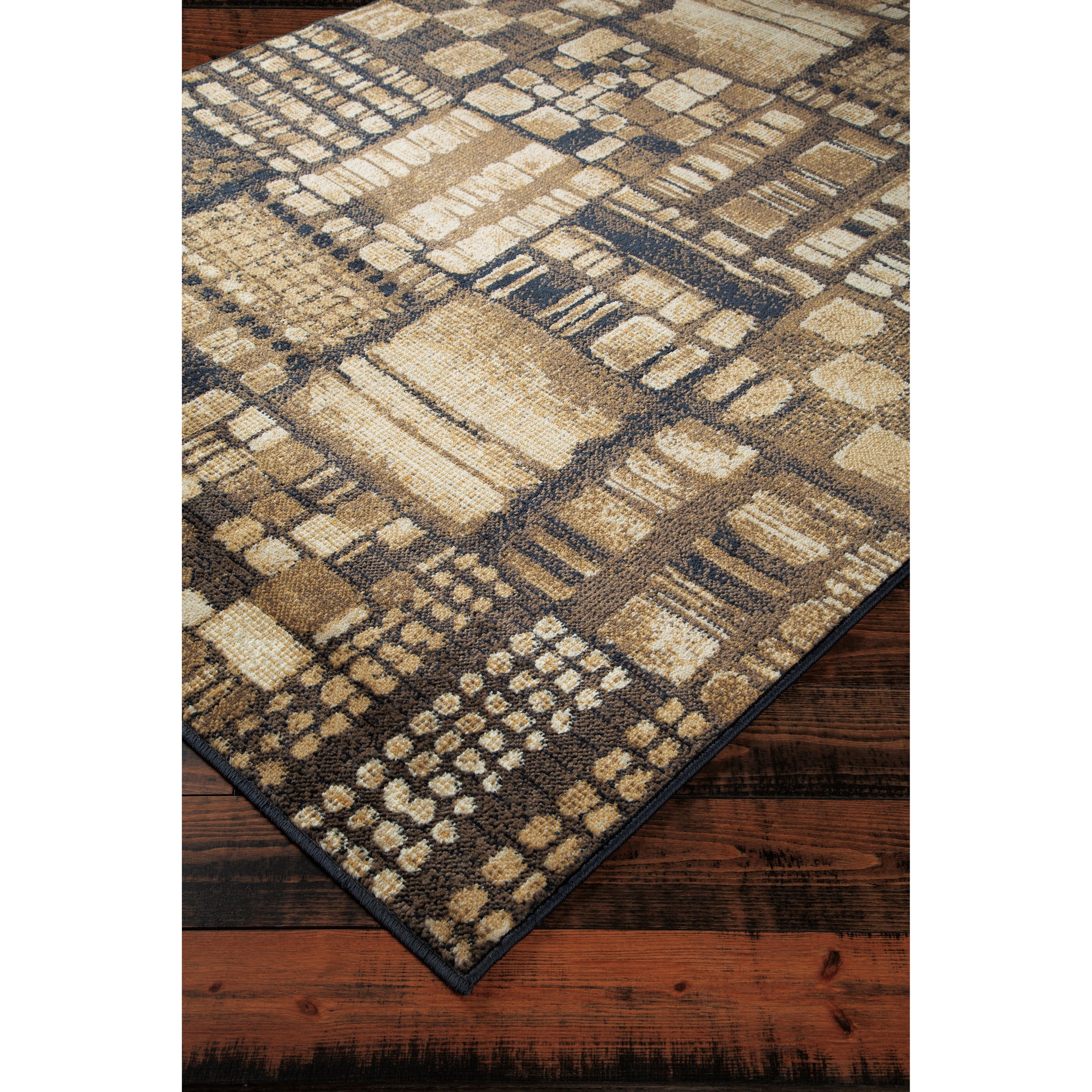 Signature Design by Ashley Contemporary Area Rugs Hilliard Black/Brown